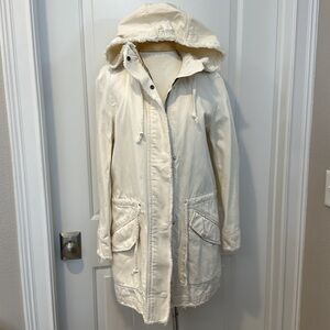 Zara women’s utility hooded jacket coat size small